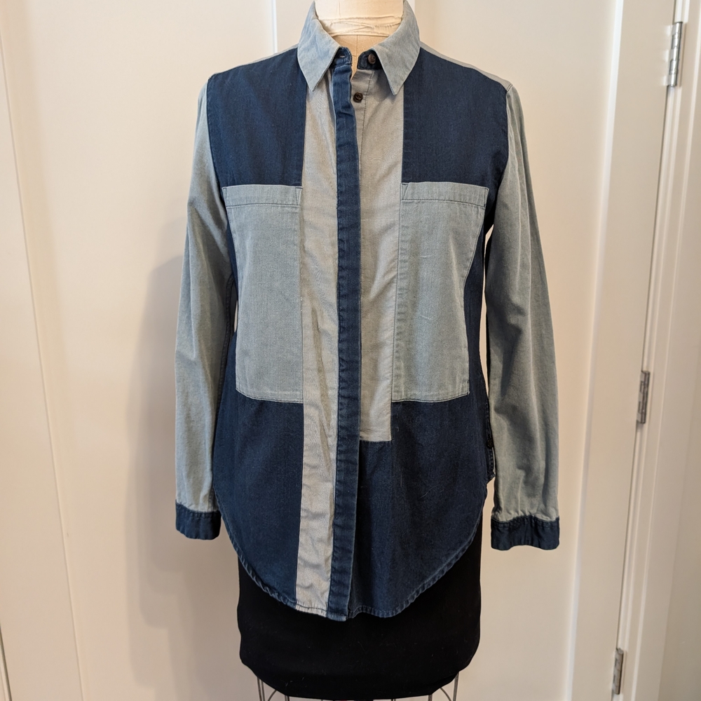 Scotch & Soda Pieced Button-Up Shirt